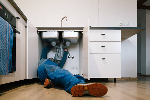 Professional Emergency Plumber technician working in Newbury, OH